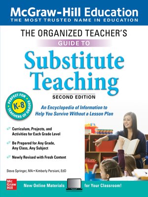 cover image of The Organized Teacher's Guide to Substitute Teaching, Grades K-8